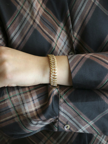 Bracelet Bracelet maille américaine or jaune 1,2 cm 58 Facettes 1190.2