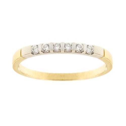 Bague 61 Bague Riviera avec diamants de 0,24 ct 58 Facettes 36981