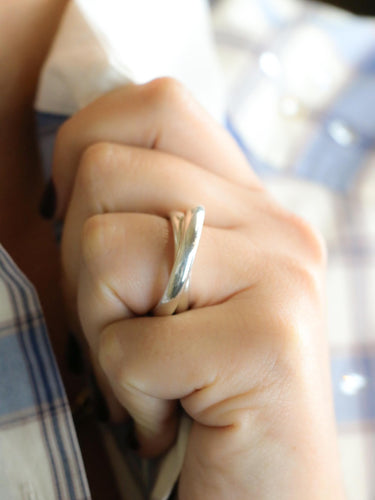 HERMES Anello Vertige argento 