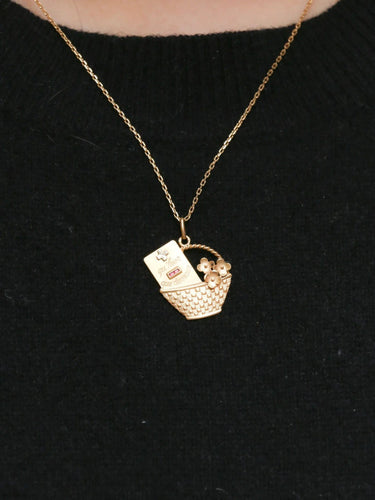 Pendentif Médaille amour Corbeille Augis, plus qu'hier moins que demain 58 Facettes J232