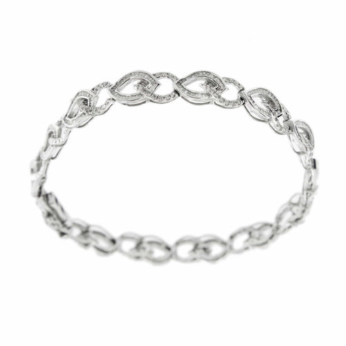 Bracelet Bracelet motifs navette diamants 58 Facettes 30428