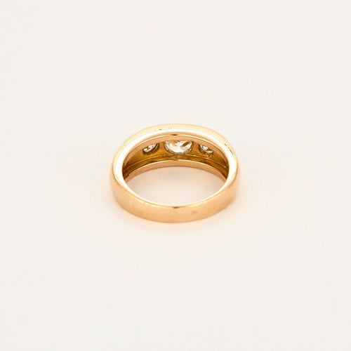 Anello Zingara o rosa, diamante cuscino 