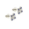 Boucles d'oreilles Tiffany & Co. - Boucles d'oreilles en platine serties de saphirs 58 Facettes 38212