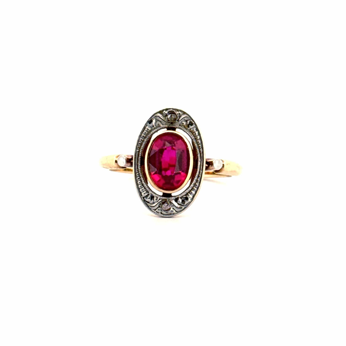 Rings Art Deco Ruby