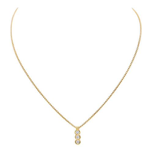 Collier Collier trilogie Or jaune Diamant 58 Facettes 3164016CN