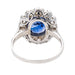 Bague 56 Bague Marguerite Or blanc Saphir 58 Facettes 3312180CN