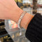 Bracelet Bracelet ligne diamant platine 28 carats style tennis 58 Facettes 22723