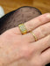 Bague Bague bandeau or jaune pavage diamants 58 Facettes REF24089-252