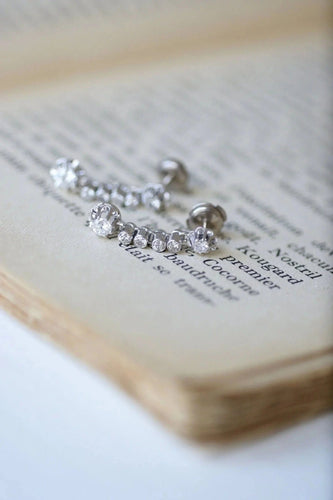 Brincos Art Deco diamantes