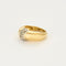 Bague 48 Bague jonc or jaune et gris, diamants 58 Facettes CHAL0178