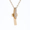 Collier Croix or jaune diamants d'occasion 58 Facettes 24-328