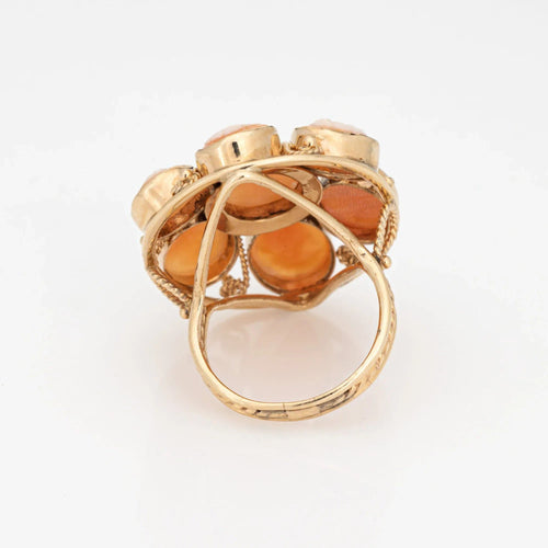 Bague Bague multi camées en or jaune 58 Facettes G13539