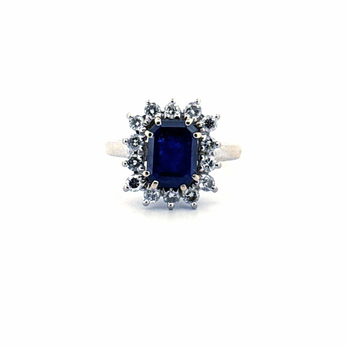 Bague 51 Bague Pompadour Platine Tanzanite & Diamants 58 Facettes 80-GS31425