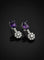 Boucles d'oreilles Boucles d'oreilles pendantes en améthyste et diamants 58 Facettes