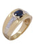 Bague 59 bague moderne or jaune saphir et diamant 58 Facettes 094111