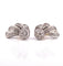 Boucles d'oreilles Boucles d’oreilles ancienne en or blanc, argent et platine 58 Facettes