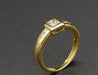 Bague 46 Solitaire Princesse or jaune 58 Facettes A9698