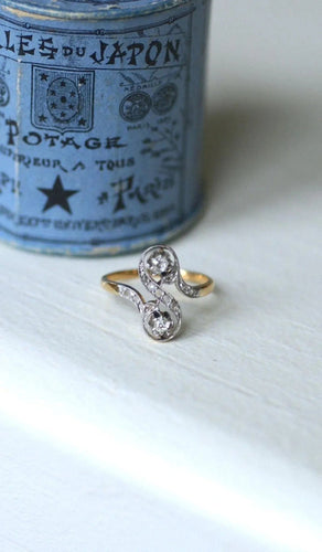 Bague 54 Bague Toi et Moi Diamants Belle Epoque 58 Facettes