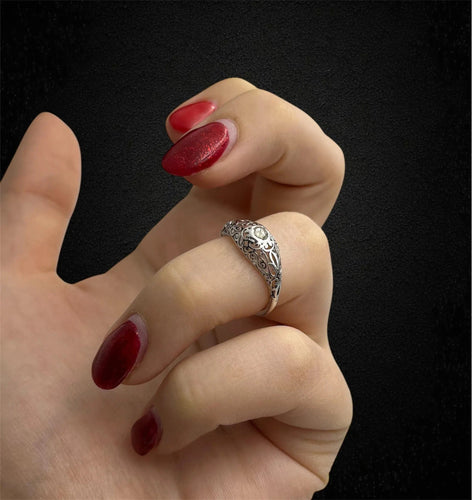 Bague Bague Liberty à texture perforée 58 Facettes