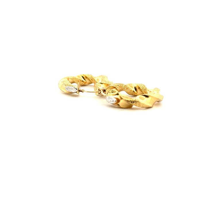 Pendientes de aro Graziella 1958 de oro amarillo