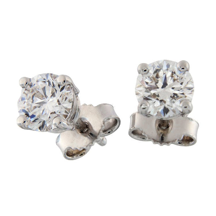 Boucles d'oreilles Boucles d'oreilles point lumineux en or blanc avec diamants certifiés GIA 58 Facettes G3523