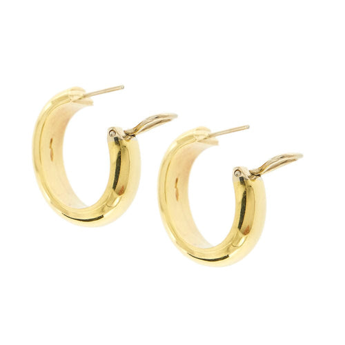 Boucles d'oreilles Boucles d'oreilles créoles bombées 58 Facettes 32691