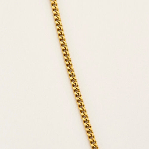 Collier Chaine maille gourmette or jaune et pendentif croix en or rose et perles 58 Facettes ROM1063