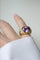Bague Bague Boule Coeur Améthyste et Diamants sur Or Jaune 58 Facettes