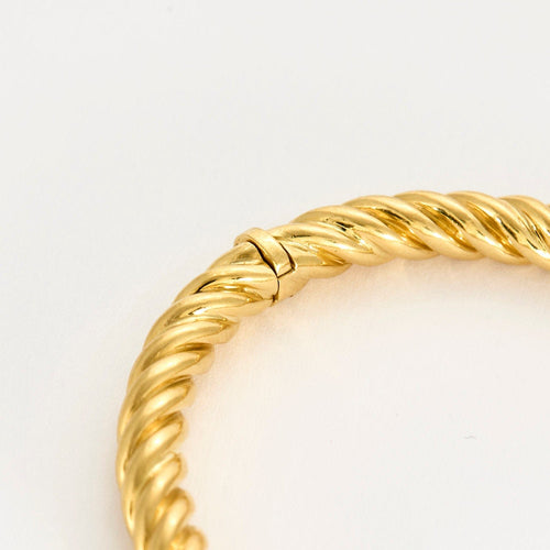 Bracelet Bracelet torsadé en or jaune 58 Facettes POI0082