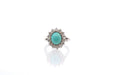 Bague Bague vintage turquoise et diamants 58 Facettes 25963