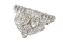 Broche clip Art Déco en platine et diamant 58 Facettes 24170-0331