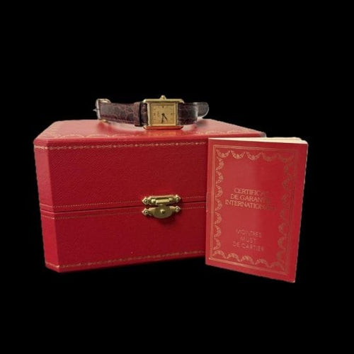 Montre Cartier Montre Tank Vermeil 58 Facettes MT44890