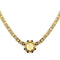 Collier Collier deux ors avec quartz citrine, saphirs et diamants 58 Facettes 31915