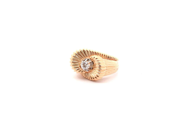 Bague 54 Bague vintage diamant en or 18k 58 Facettes 26548