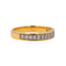 Bague 56 Bague  Demi alliance Or jaune Diamant 58 Facettes 4033198CN