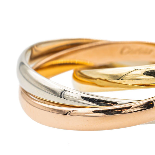 Bague 57 Cartier Bague Alliance Trinity Or rose 58 Facettes 3123541CN