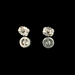 Boucles d'oreilles boucles d'oreilles modernes en or blanc avec diamants 58 Facettes