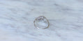 Bague Bague art déco or blanc, platine et diamants 58 Facettes