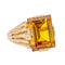 Bague 56 Bague Cocktail Or rose Citrine 58 Facettes 2991785CN