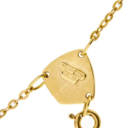 Collier Collier chapelet en or jaune 58 Facettes 37623