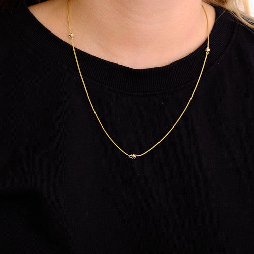 Collier Chaine Or Jaune Ancienne 3 Eléments 58 Facettes