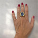Bague 53 Vintage Certified 28 Carat Natural Unheated Sapphire Ring 58 Facettes