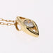 Collier Collier or jaune pendentif oeil diamant 58 Facettes CVCO27