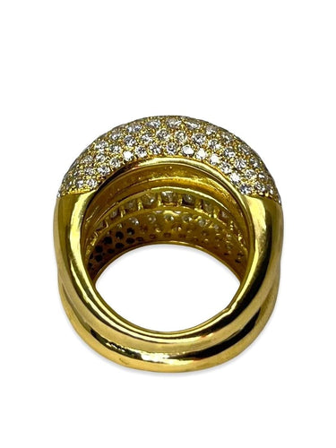 Bague 52 Bague or jaune et diamants 5 ct 58 Facettes 73401