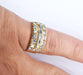 Bague 55 Bague bande de diamants 58 Facettes