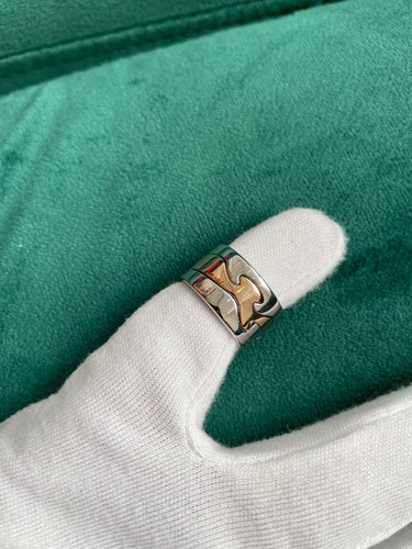 Bague 51 Georg Jensen - Bague bicolore en or Fusion 58 Facettes