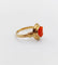 Bague 44 Bague or rose, camée corail monture finement ciselée (circa 1900) 58 Facettes A06370