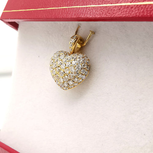 Pendentif Pendentif cœur or & diamants 58 Facettes