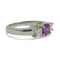 Bague 50 Bague or saphir rose 1 ct et diamants 0,60ct 58 Facettes 00045001