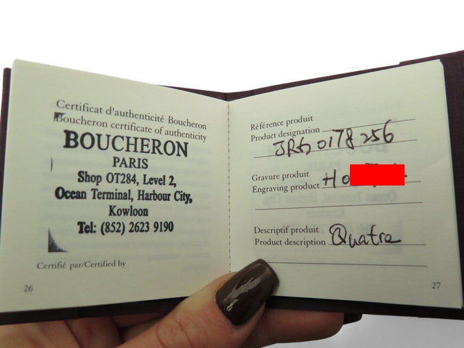 Bague 56 bague BOUCHERON quatre classique large jrg01782 or 56 diamants 58 Facettes 270341